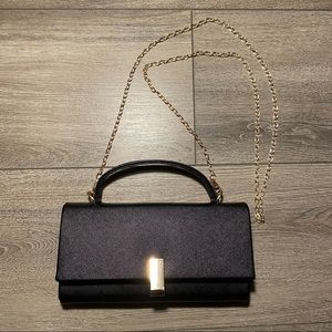 Le chateau black clutch/shoulder/cross body bag
